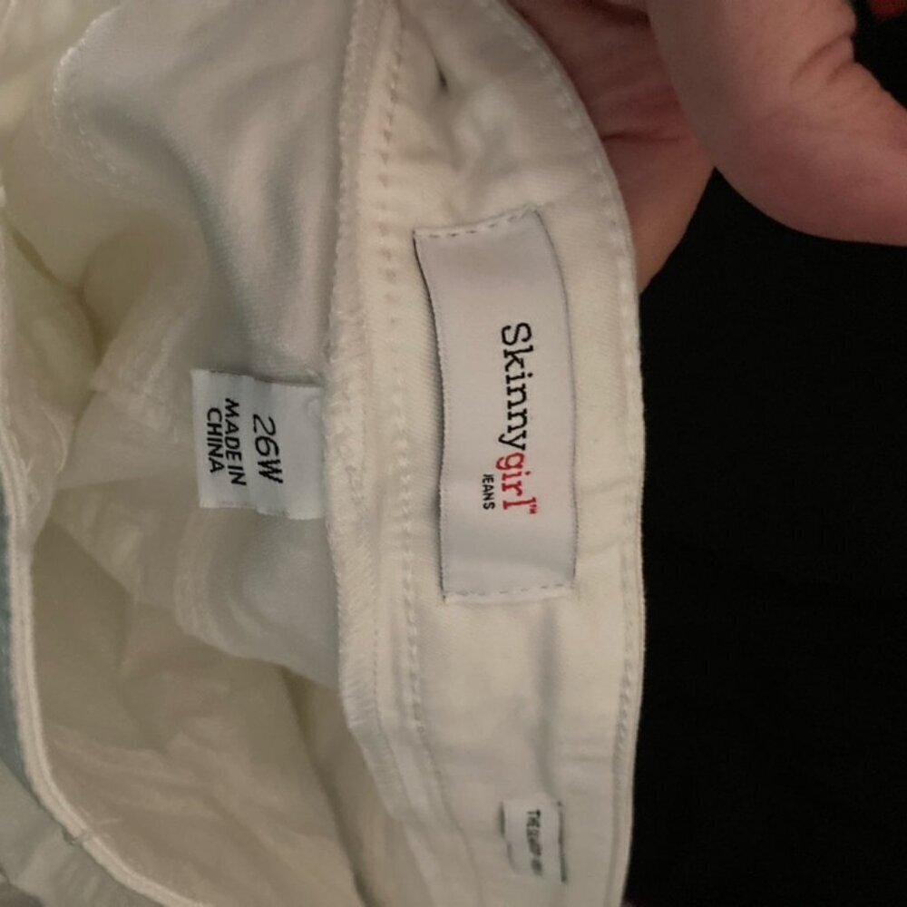NWT Skinny Girl white jeans 26w - Picture 2 of 2